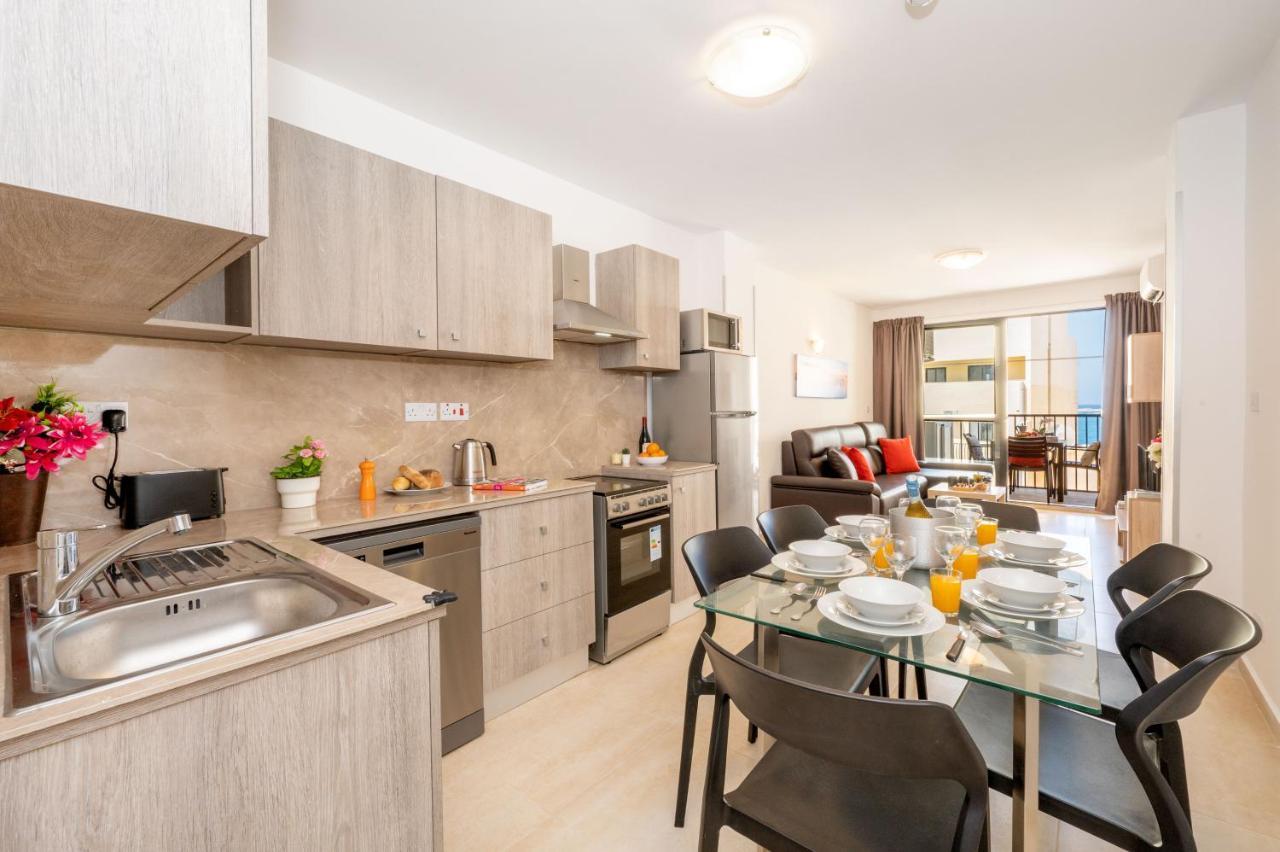 Sea Bliss Apartments With Terrace Just Off Seafront In St Paul'S Bay - By Getawaysmalta St. Paul's Bay Luaran gambar