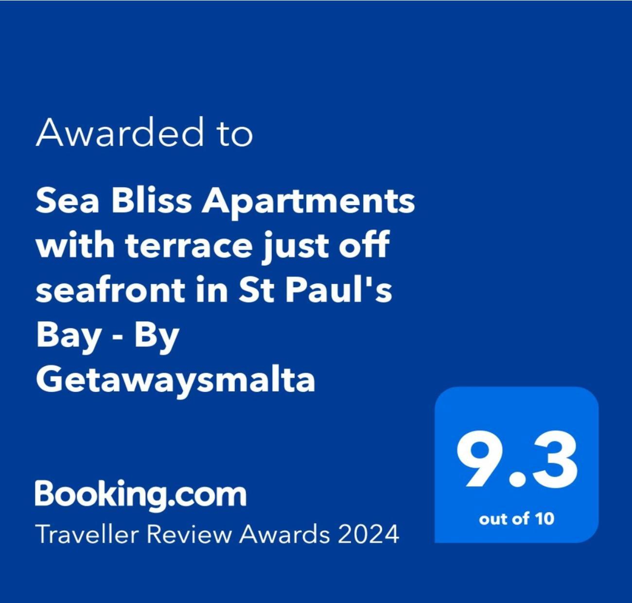 Sea Bliss Apartments With Terrace Just Off Seafront In St Paul'S Bay - By Getawaysmalta St. Paul's Bay Luaran gambar